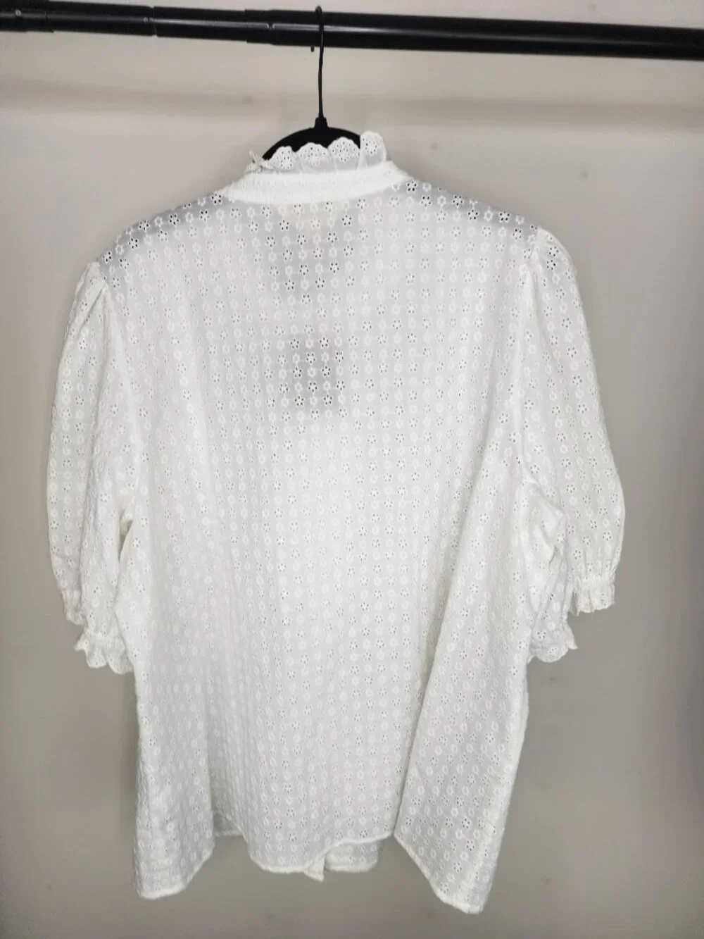 NWT Boden Feminine Cotton Blouse White US Size 16-18